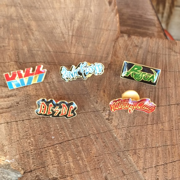 Accessories - Badass Vintage Rocker Pins! Lot of 5!